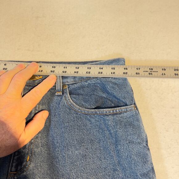 L.L. Bean Flannel Lined Jeans Woman 12 Reg Relaxed Fit W32 L30 100% Cotton COLD - Picture 10 of 15